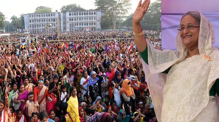 ঢাকায় ফিরছেন প্রধানমন্ত্রী; পথে ৭ স্থানে পথসভা