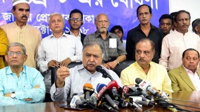 জাতীয় ঐক্যফ্রন্টের প্রার্থী ঘোষণা স্থগিত, পেছানো হল ১০ তারিখের জনসভা
