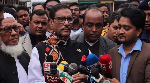 নৌকার গণজোয়ার, আর ধানের শীষের গণভাটা চলছে: ওবায়দুল কাদের