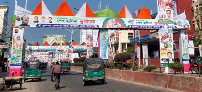 খুলনায় ২৪ প্রকল্পের উদ্বোধন আজ; প্রস্তুত প্রধানমন্ত্রীর সভামঞ্চ 1 011 2311121201