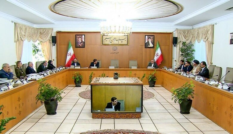 Iran council of ministers meeting
