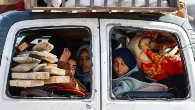 Rafah flee