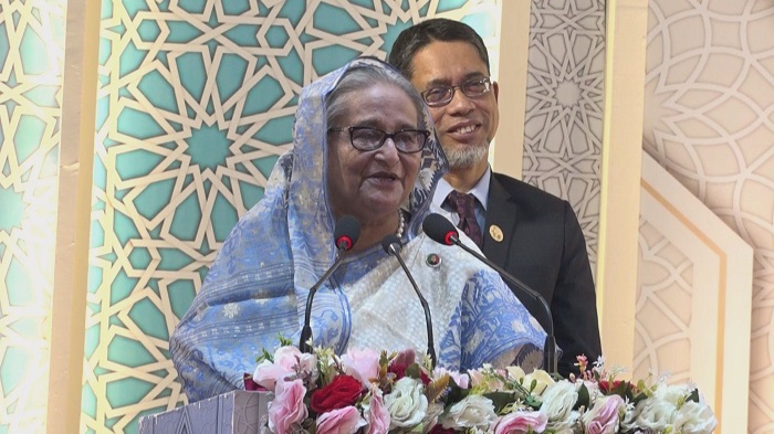 মুসলিম দেশগুলোর ঐক্য ফিলিস্তিনিদের দুর্দশা কমাতে পারে: প্রধানমন্ত্রী 1 Still0601 00055