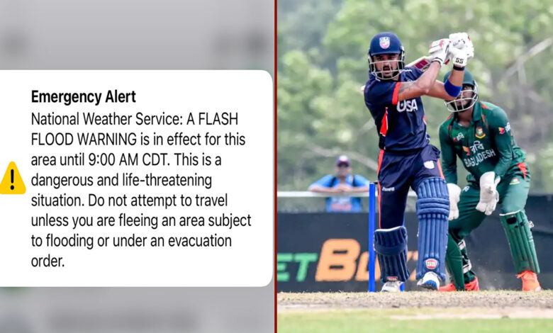 বিশ্বকাপে বাংলাদেশের প্রথম প্রস্তুতি ম্যাচ পরিত্যক্ত 1 ban vs usa