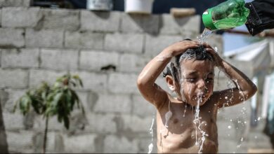 gaza heat wave