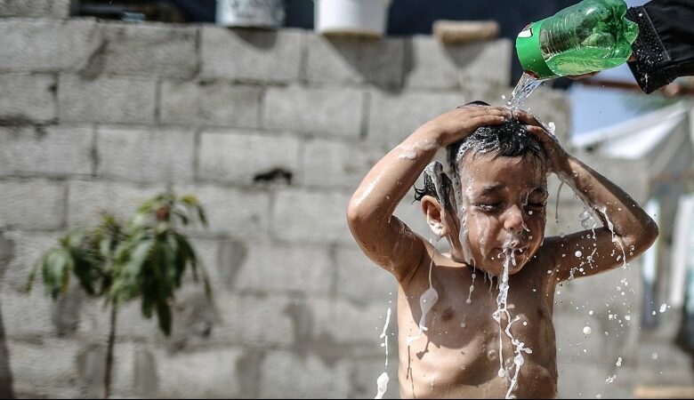 gaza heat wave