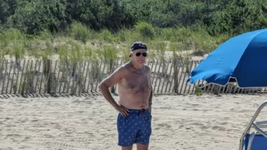 biden sunbath