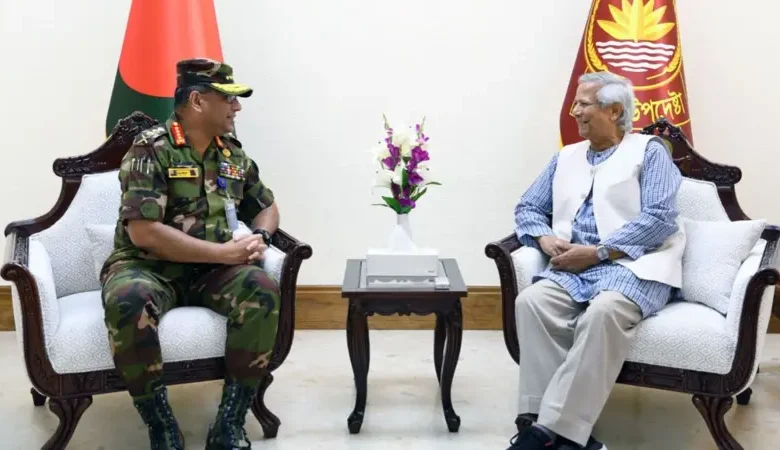 প্রধান উপদেষ্টার সাথে সেনাবাহিনী প্রধানের সাক্ষাৎ 1 CA armyjpg