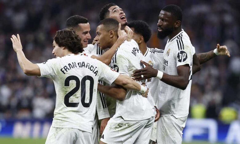বার্সার সঙ্গে পয়েন্ট সমান করলো রিয়াল 1 mbappe goal