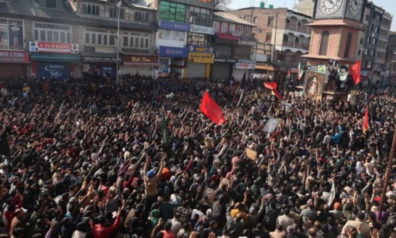 street demonstrations in Indian administered Kashmir to protest against the killing of Ayatollah Ali 69a3f4f5082c7