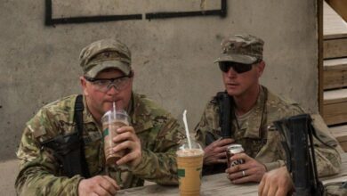 US Troops Drinking Coffee 69d74ddee7df0